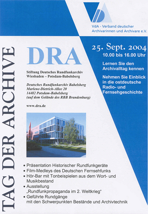 DRA Potsdam - TAG DER ARCHIVE