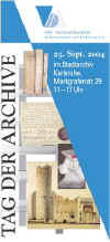Programm der Karlsruher Archive zum TAG DER ARCHIVE, Teil 2